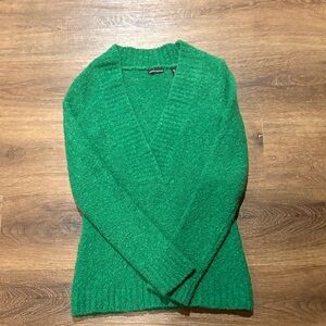 Bundle of two Moda International Green and Purple V-Neck Sweaters